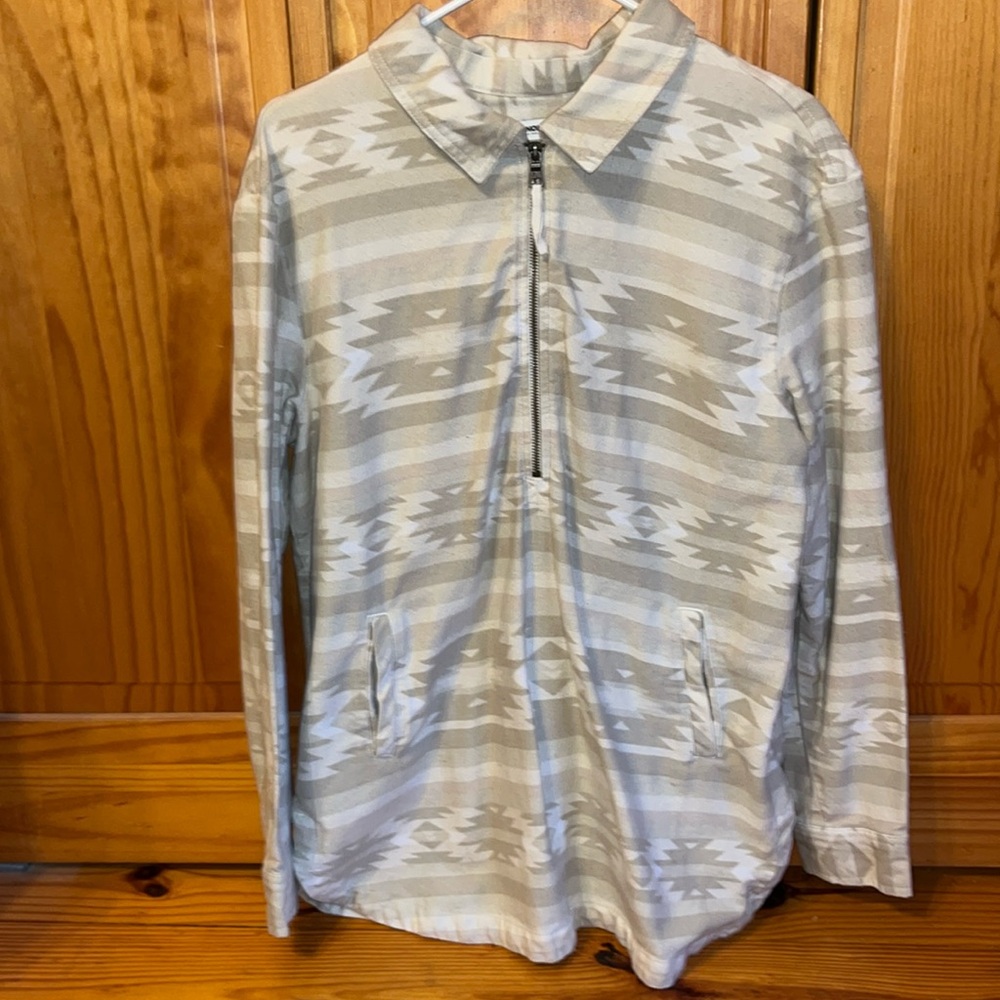 Aztec quarter zip jacket sweater